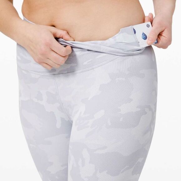 LULULEMON Wunder Under High Rise Tight 25" Luxtreme Gray Camo Size 8 - Picture 5 of 11